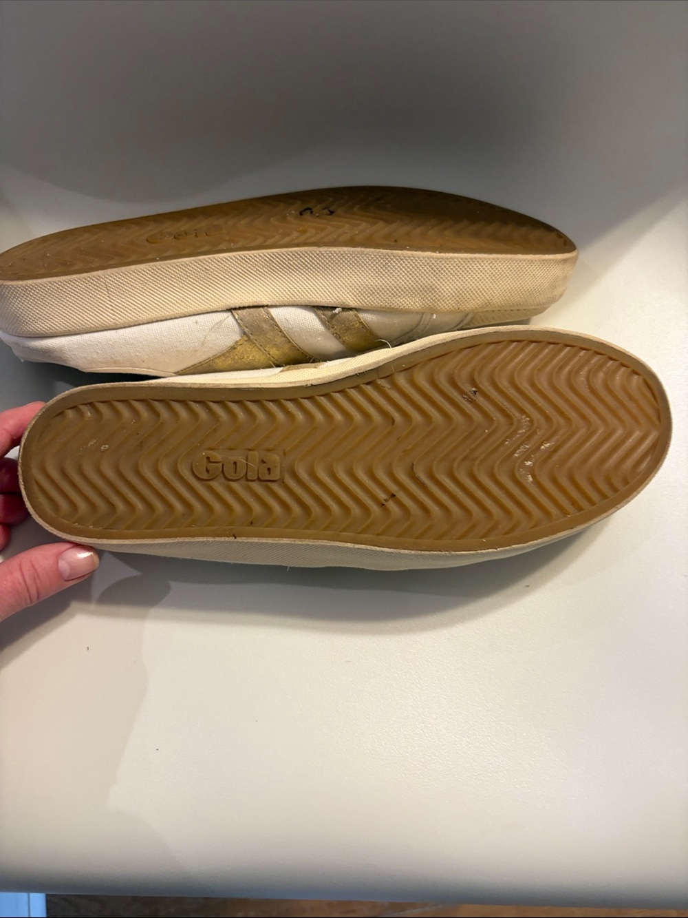 Gola Canvas Sneakers  size 10 - Picture 3 of 4